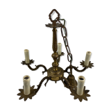 Brass chandelier 5 burners