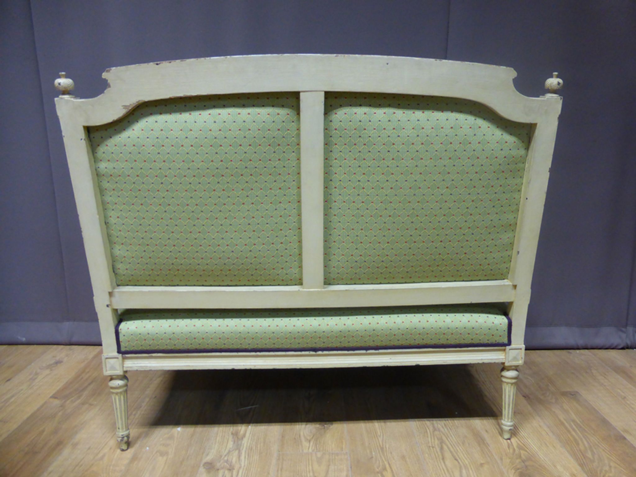 Louis XVI style lacquered sofa