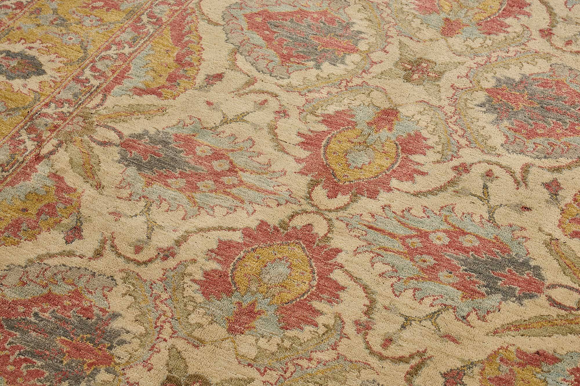 Turkish Handknotted Wool Oushak Rug 180 cm x 240 cm