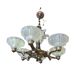 Ezan Art Deco 6-light chandelier
