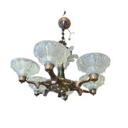 Ezan Art Deco 6-light chandelier