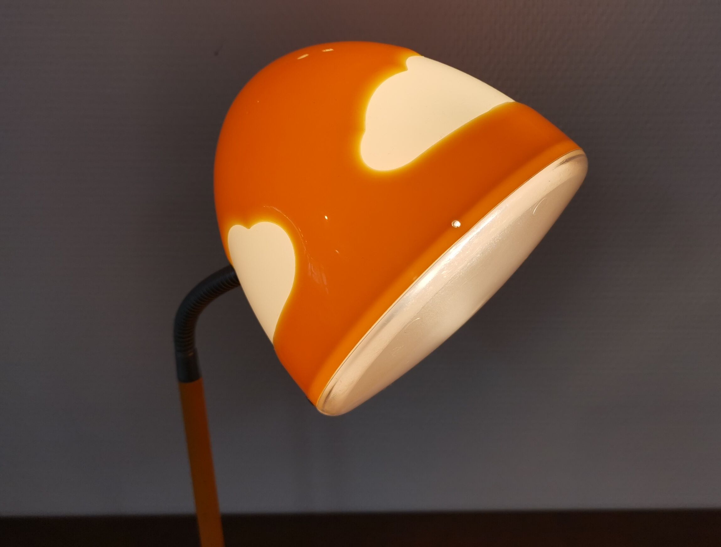 Ikea "Skojig" orange cloud desk lamp 90's