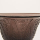 Art Deco amethyst glass vase singed erame