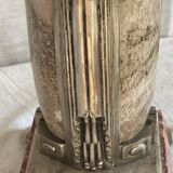 Art Deco marble and glass lamp, 1920s-30s
