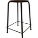 Vintage school stool, 1970s industrial design, Dutch minimalist