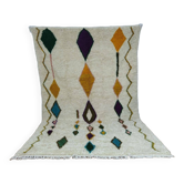 Handmade wool Berber rug 300 x 190 cm