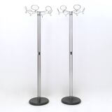 Minimalist Plated Metal Coat Rack by Valenti, Italy