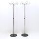 Minimalist Plated Metal Coat Rack by Valenti, Italy