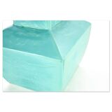Square Turquoise Ceramic Vase