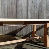 Table de ferme bois brut