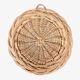 Round wicker platter or table centrepiece, 1970s
