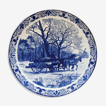 Plat de Delft de 39 cm de diamètre