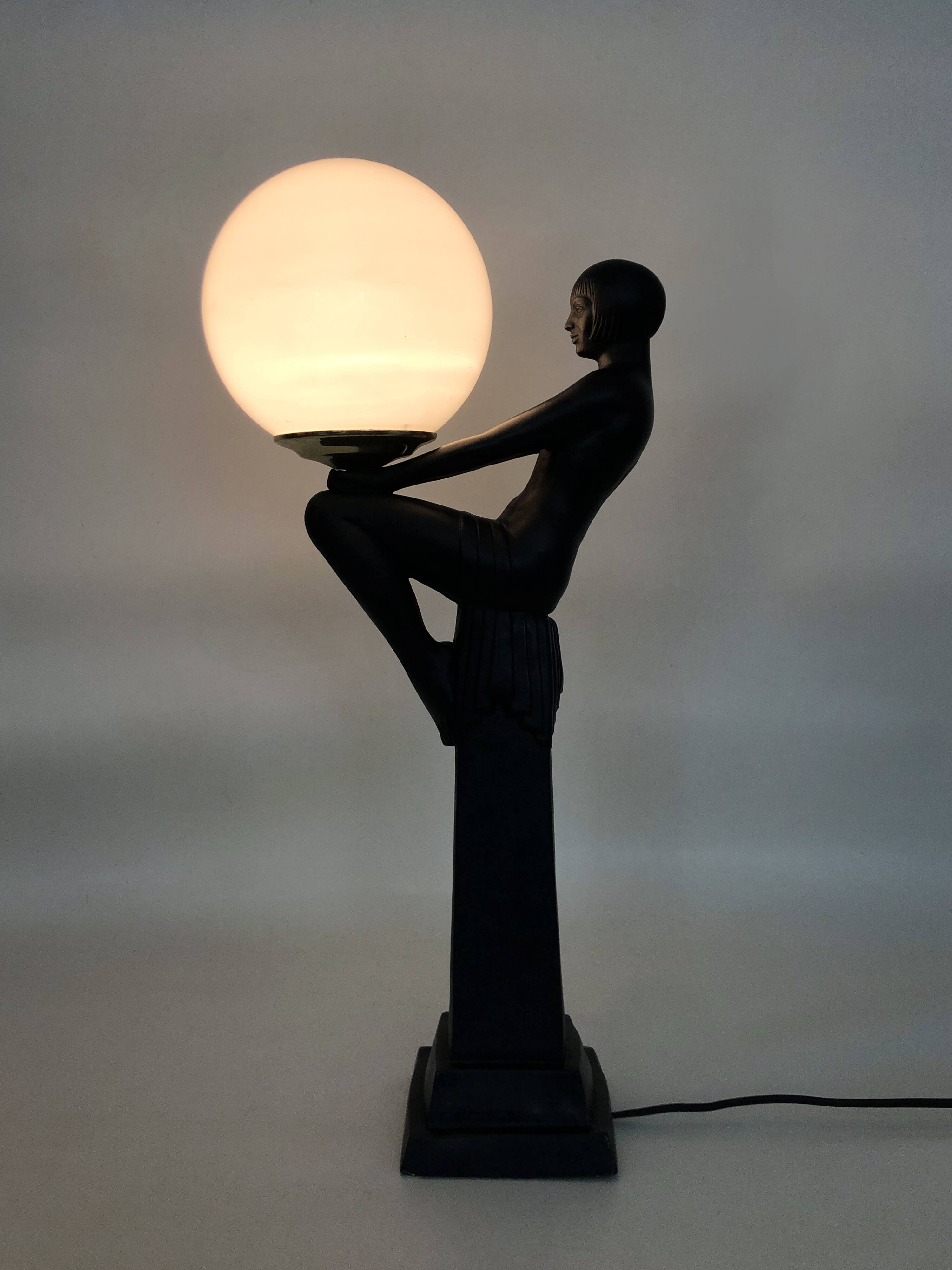 Art Deco Desk Lamp by Carlo Bartoli, 1970s