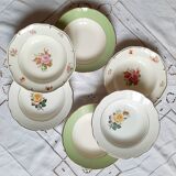 Old mismatched earthenware soup plates