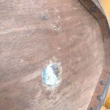 Set of four mismatched bistro chairs