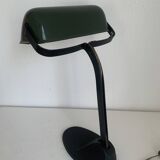 Vintage 1930 Viktoria enamelled cast iron Bauhaus lamp - 40 cm
