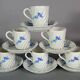 6 Haviland Limoges porcelain coffee cups and saucers C640