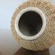 Rattan vase, braided rope and 80s ceramics