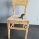 Set of 5 vintage wooden chairs