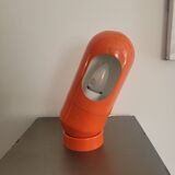 Vintage culbuto lamp in orange metal 1970s.