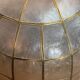 Mother-of-pearl and brass pendant light, 1970s