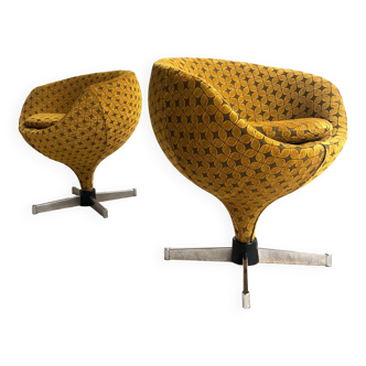 Pair of Luna armchairs, design Pierre Guariche / 1960s