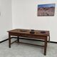 Antique work table in solid cherry and acacia