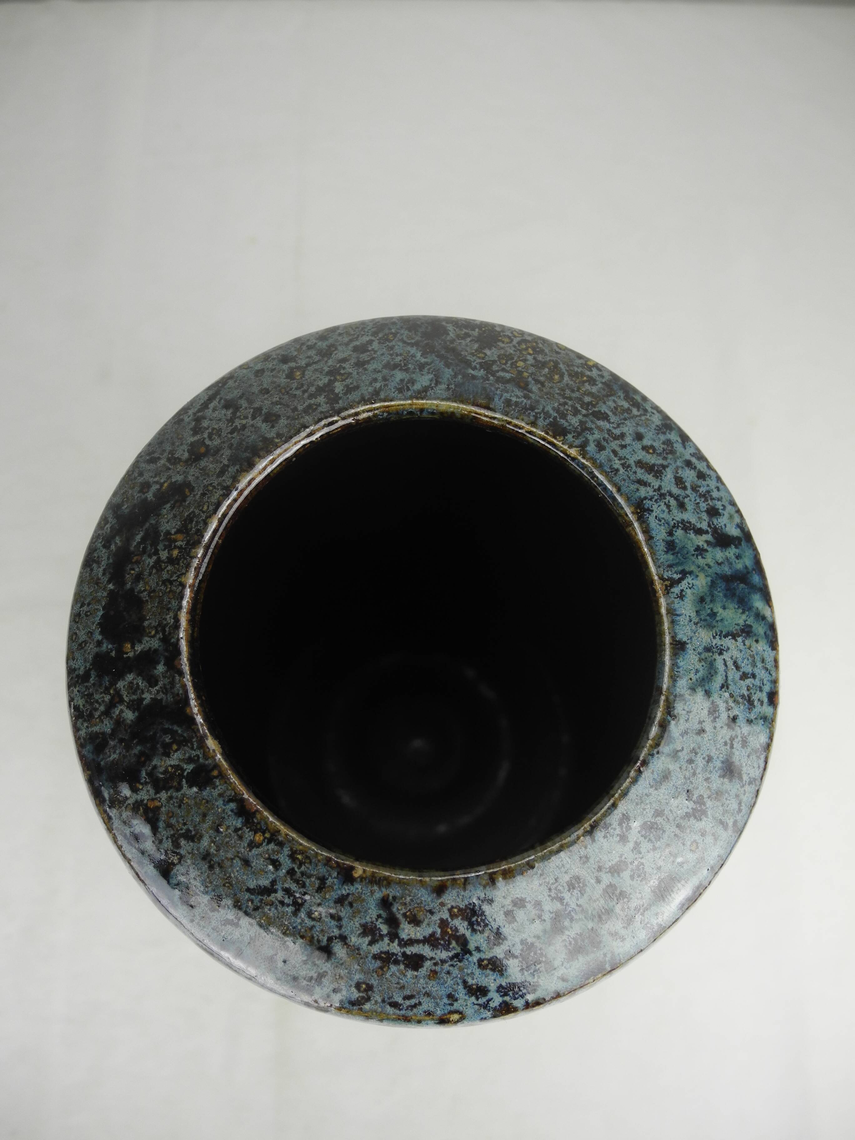 old ceramic vase Jean Yves Lemonnier vintage decor French ceramic Keramik