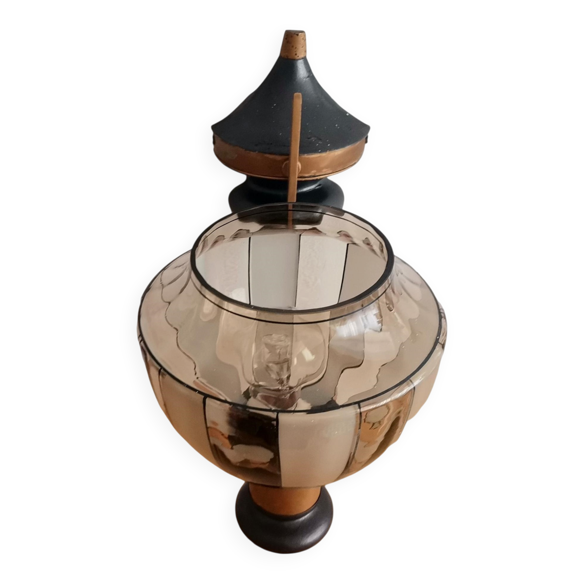 Art Deco metal glass wall sconce lamp