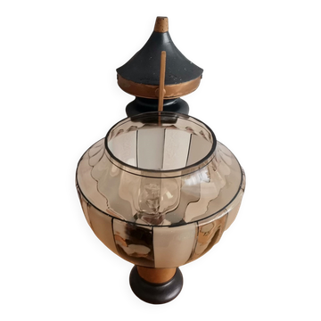 Art Deco metal glass wall sconce lamp