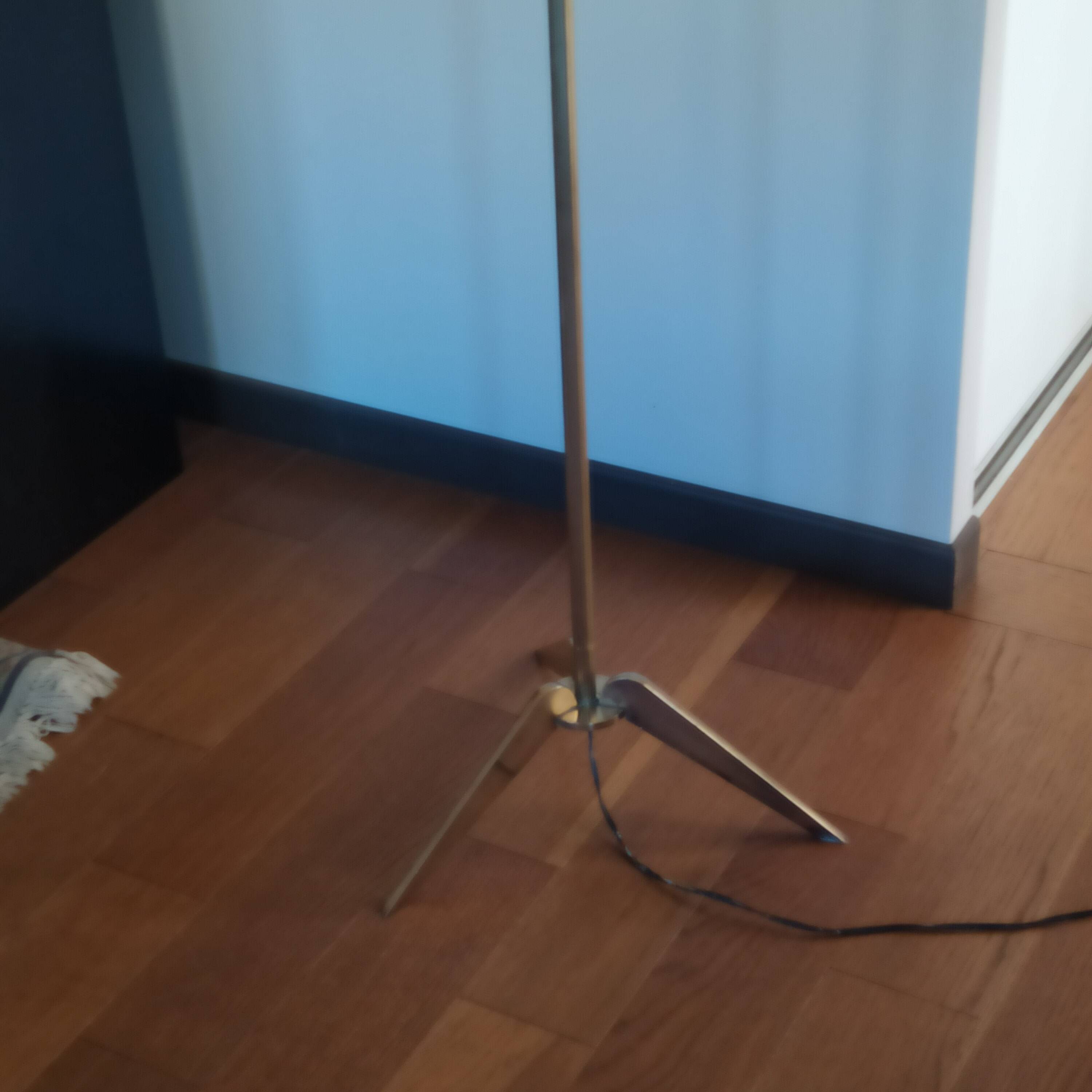 tripod floor lamp 1950 brass Maison Lunel