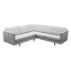 Canapé d'angle gris, design danois, années 1990