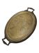 Antique Polish oval guilloché tray from Jarra, 1890s