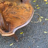 19th century solid wood serving cart