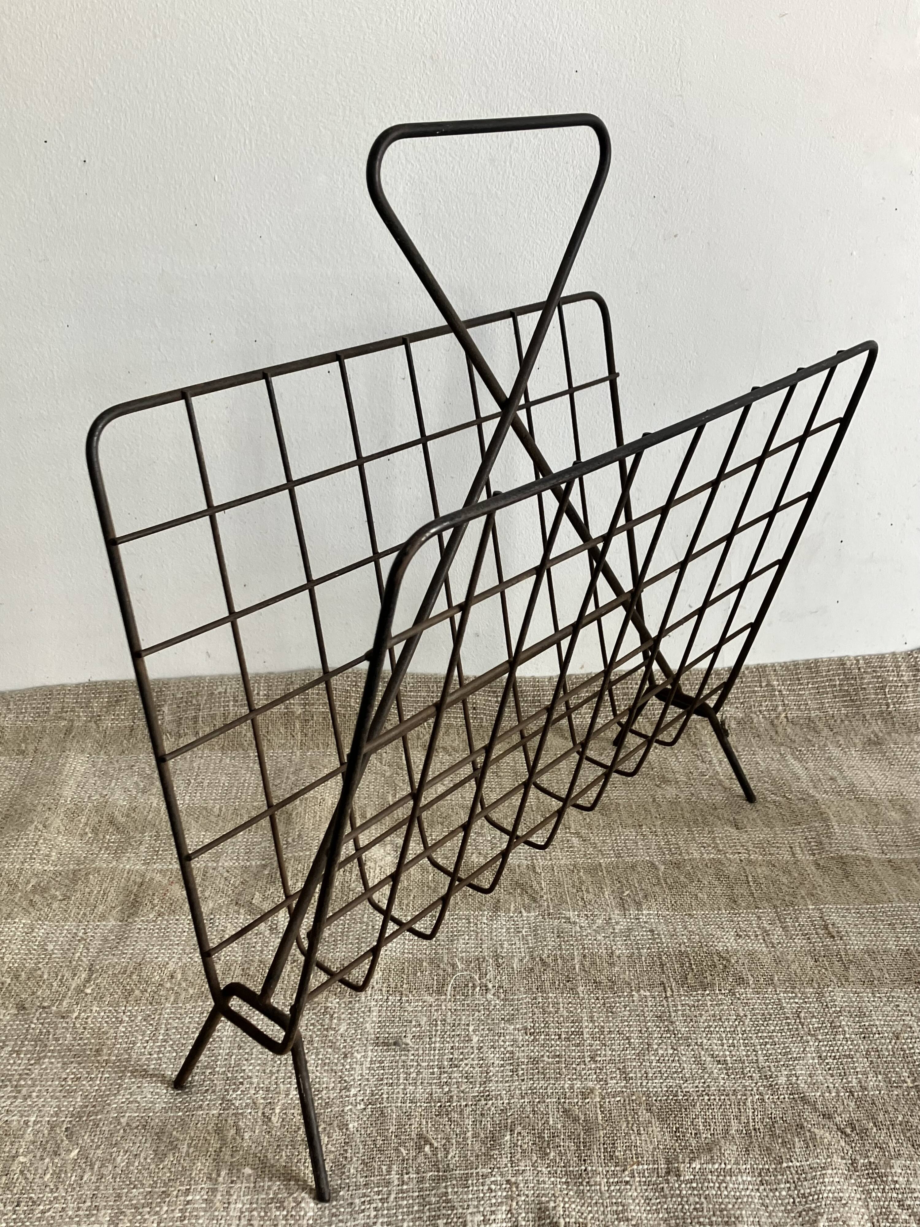 60s Wire Magazine Rack