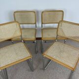 Lot de 4 chaises B32 par Marcel Breuer