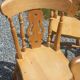 Set of 4 chairs and 1 armchair in mountain style.