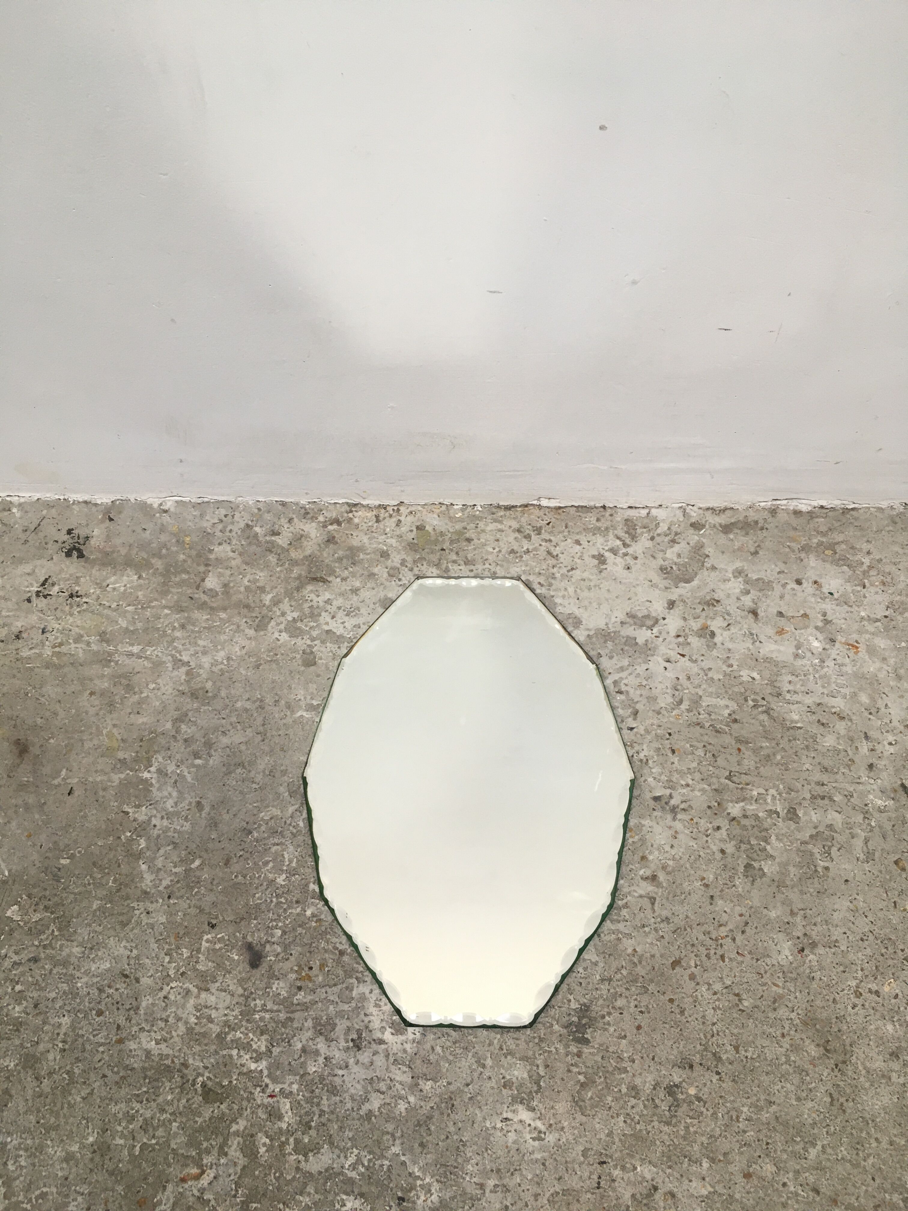 Beaded beveled mirror