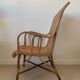 Old rattan armchair