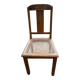 Art Deco chair in solid wood and cane