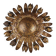Large gilt floral sunurst lamp 1950s