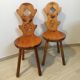 Chaises en bois pin montagnard