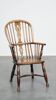 Beautiful, practical antique English highback Windsor chair with a lovely patina