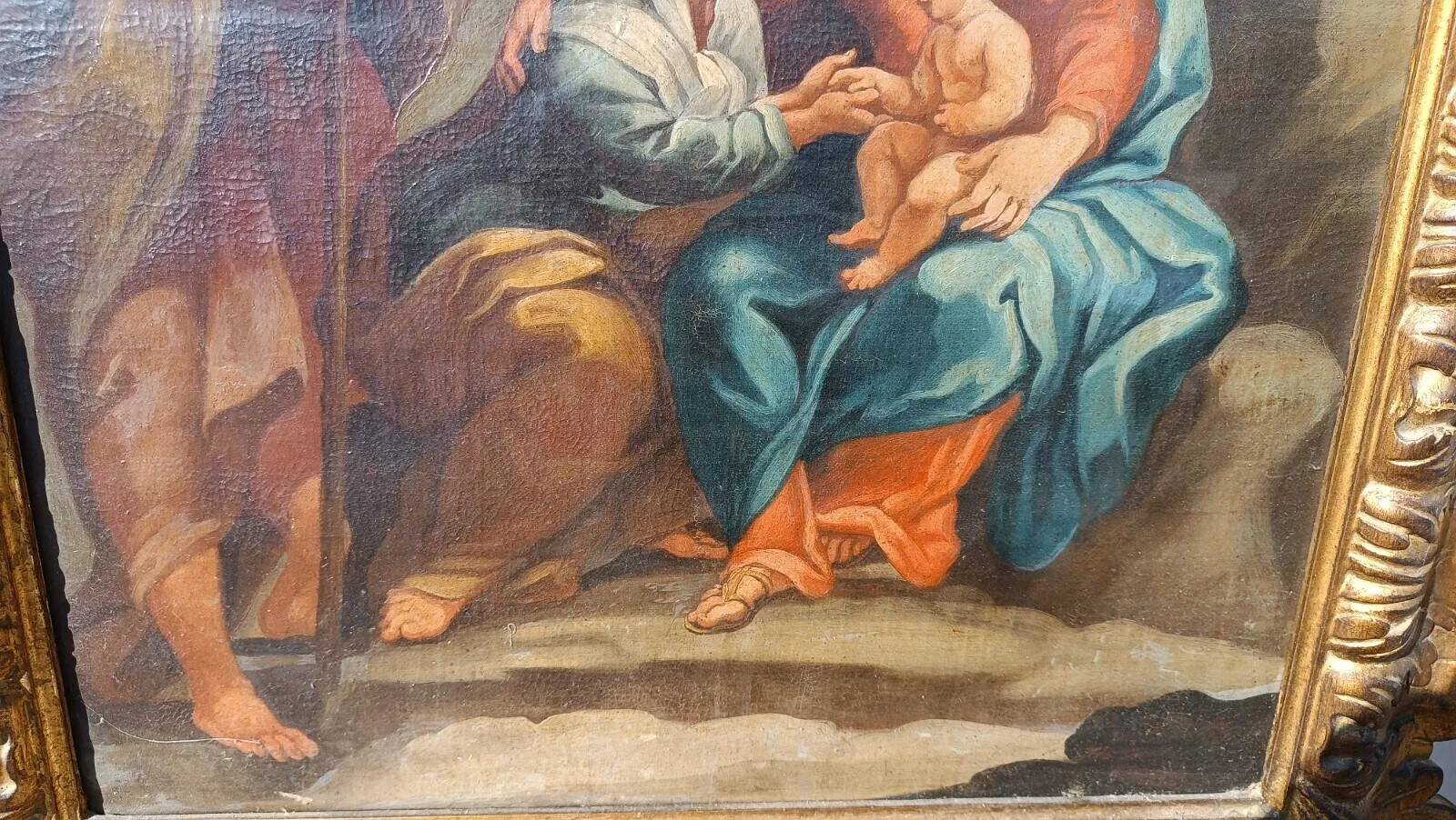 Antique Oil Painting on Canvas - Italian School 18