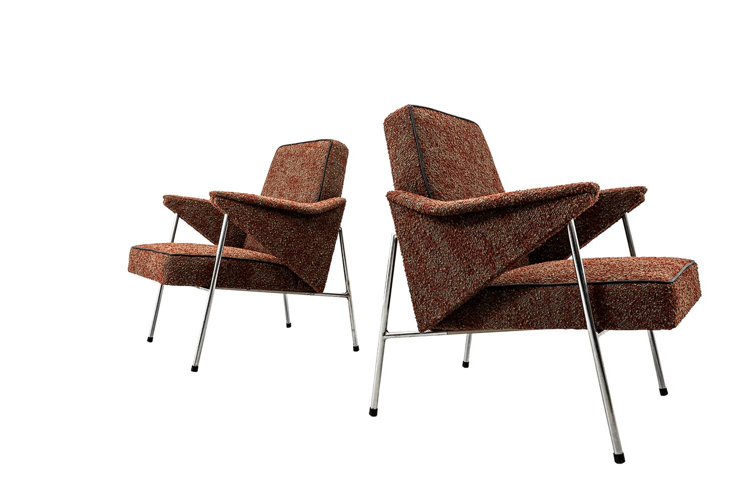 Vintage Armchairs “Bat” Poland, 1960’s, Set Of 2