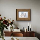 Map of the Marne, 1889. Authentic Vintage.