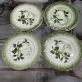 Antique K&G Lunéville France dessert plates