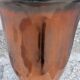 Art Deco tulip lamp in copper metal, 42.5cm from the 1930s.