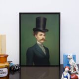 Old portrait - “Les moustachu-es” series