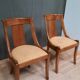 Paire de chaises gondoles en merisier